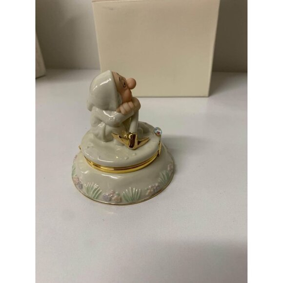 LENOX SLEEPY TREASURE BOX Disney Snow White NEW in BOX with COA - Picture 6 of 8